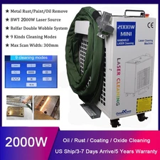 2000W Fiber Laser Cleaning Machine for Oxide Car Rust/Oil/Paint Removal 220V