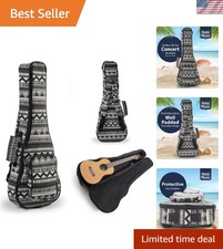 24 Inch Ukulele Bag with Zipper Closure Adjustable Shoulder Strap