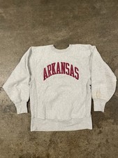 Vintage Arkansas Razorbacks Reverse Weave College Sweatshirt Size Large