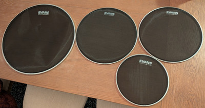 Evans dB Zero Mesh Drumheads 18'', 14'', 13'', and 10''