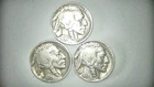 1936, 1937, & 1937-S Buffalo Nickels 3 Coin Lot