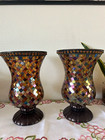 Set of 2 Mosaic Glass Art Decor — photo 1
