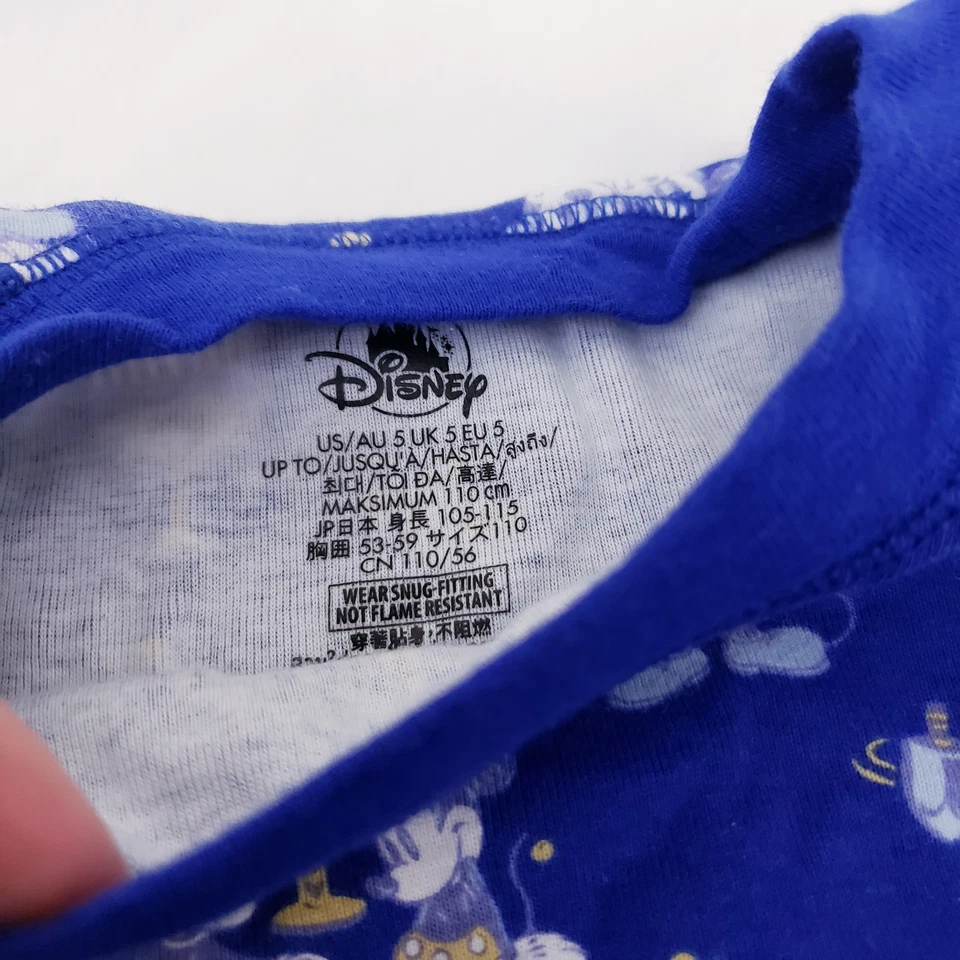 Conjunto de pijama para niños Mickey & Minnie Hanukkah parques de Disney azul manga larga algodón 5  Foto 4 de 4