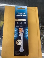 -Based Plastic Electric Toothbrush Heads - White, 2 Count