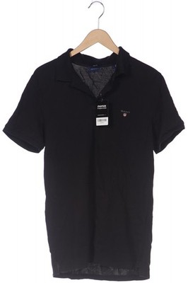 GANT Poloshirt Herren Polohemd Shirt Polokragen Gr. L Baumwolle Schwarz #fu28daa