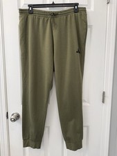 Adidas Men's Essentials Feel Cozy Jogger Fleece Pants Olive Green X-Large 60