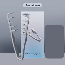 Men's Volumizing Wide-Tooth Hair Styling Comb Textured Grip