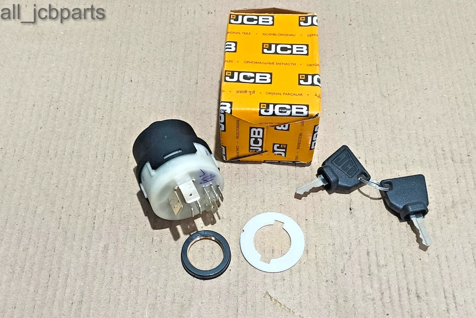 GENUINE JCB IGNITION SWITCH AND 2 KEYS (PART# 701/80184 701/45500) - Image 3 of 4