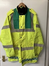 Obsolete Collectible Old Sussex Ambulance Jacket, High Visibility Film TV
