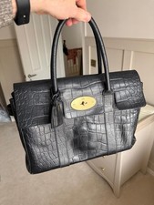 Mulberry Black Leather Bayswater Tote Bag