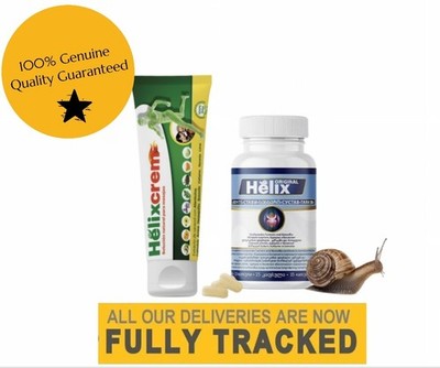 Helix Original Creme & Kapsel für Gelenke & Muskel Schneckeneiweiß, 100ml & 15 Kapseln