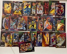 1992 MARVEL UNIVERSE X-Men Lot of 27 Wolverine rogue storm iceman magneto Jean 