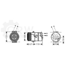 Kompressor Klimaanlage Klimakompressor für Opel Vauxhall Astra H Stufenheck