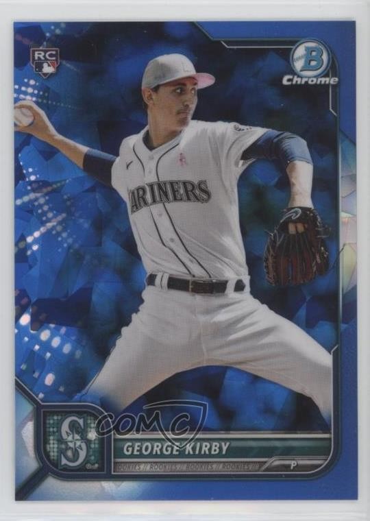 2022 Bowman Chrome Sapphire Edition George Kirby #34 Rookie RC 12g7