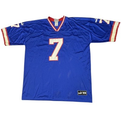 90s Vintage Buffalo Bills Doug Flutie Puma Jersey 2XL Throwback Football BlueNFL