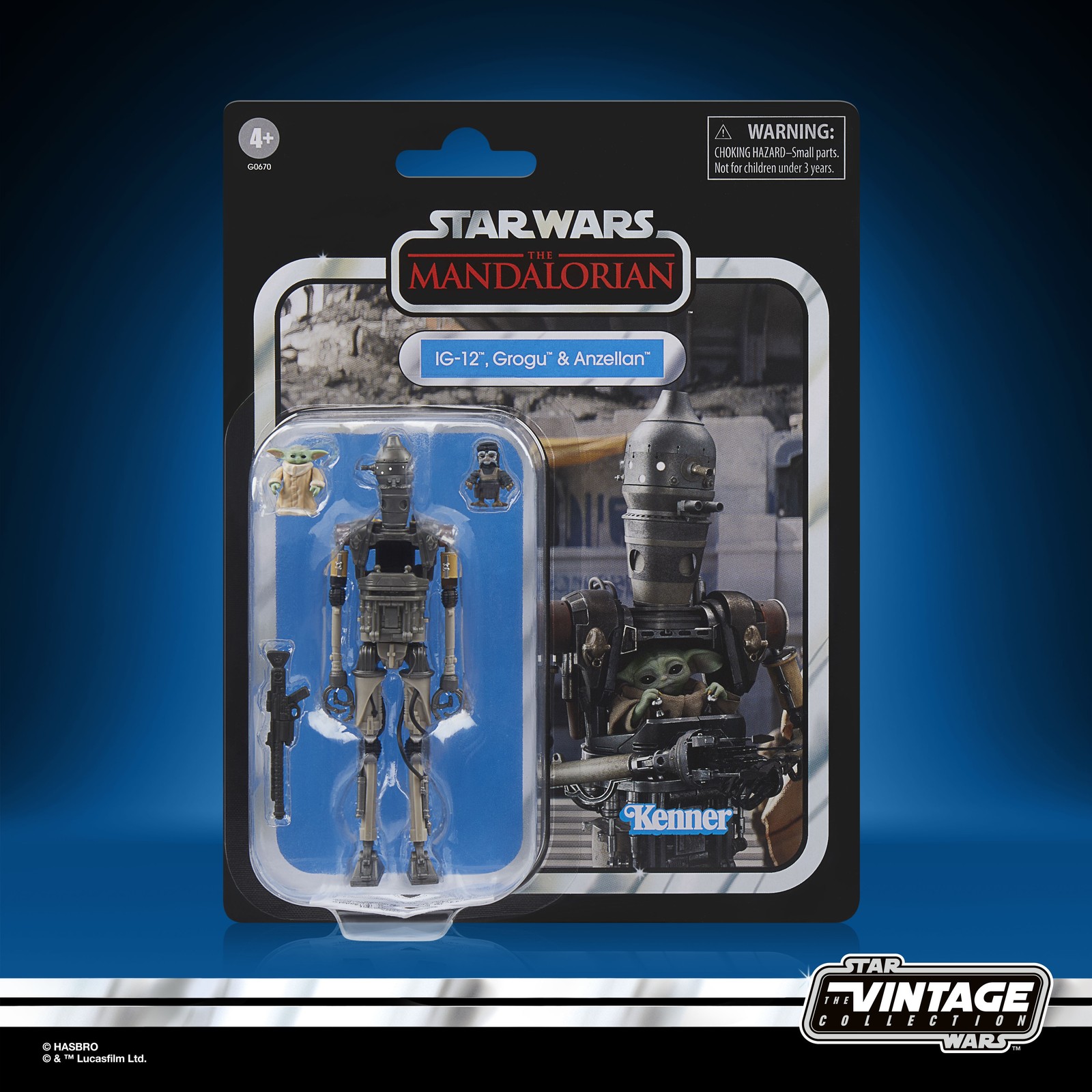 Figurine Star Wars IG-12 de 10cm articulée avec mini Grogu amovible