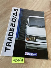 Nissan Trade 2.0 2.8 1991 fourgon prospectus catalogue automobile brochure