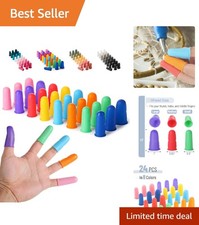 Multicolor Silicone Finger Guards - 24 Pcs, Perfect for Hot Glue Projects 0.50 per gallon