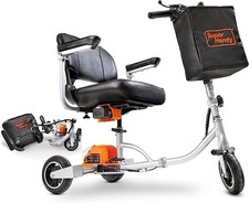 SuperHandy 3 Wheel Folding Mobility Scooter Electric Long Range GUT140 - Orange