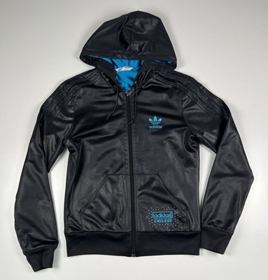 Adidas Chile 62 Track Top Sweatshirt Damen Größe S schwarz/blau
