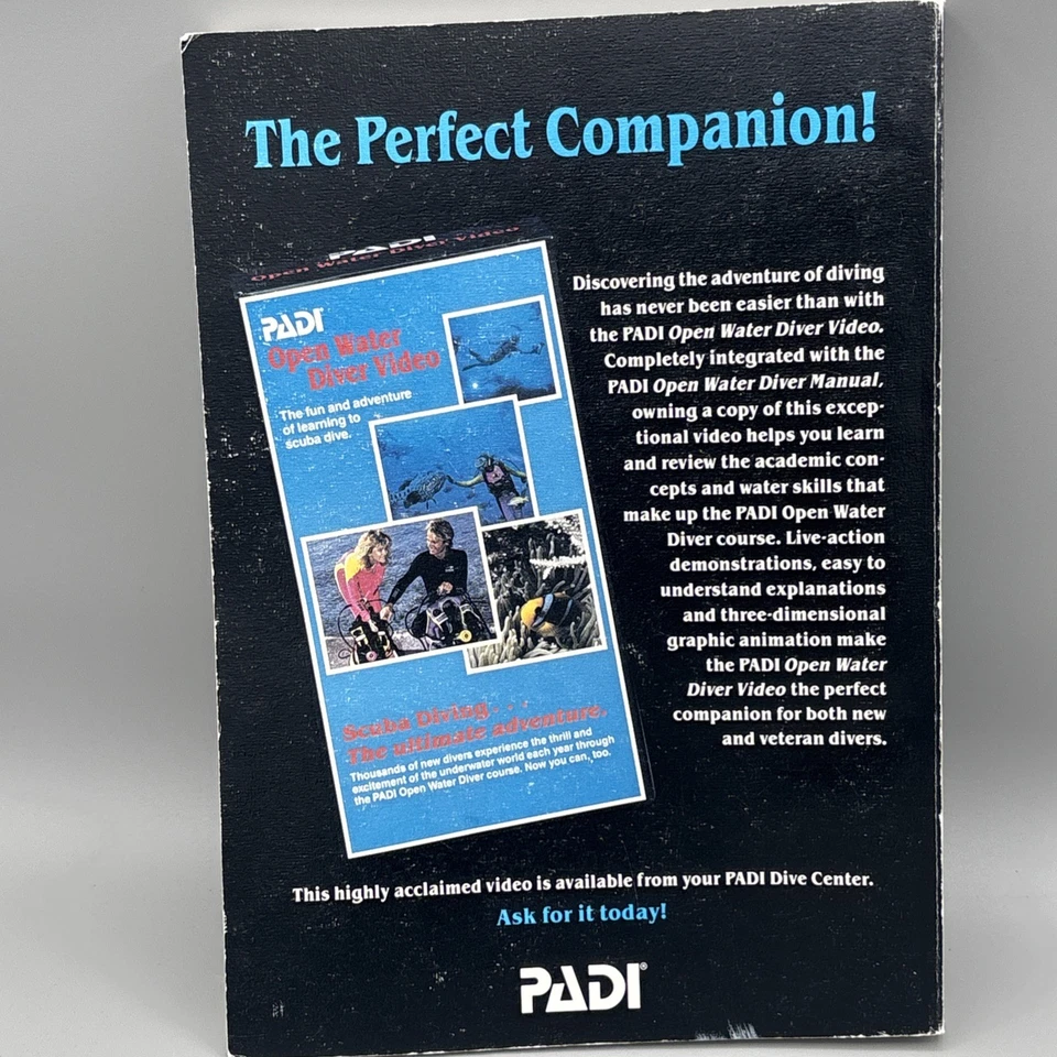 Scuba Dive Certificate And Textbook 1990 Padi Open Water Diver Manual PP1 Book - Image 2 of 3
