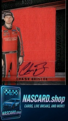 2023 Panini Prime #SSW-CBR Chase Briscoe Signature Swatches #/49