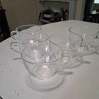 Set of 5 Vintage Federal Glass Company Snack Hospitality Replacement Cups 1950’s