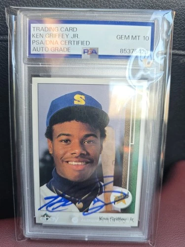 1989 Upper Deck Ken Griffey Jr AUTO #1 (RC)  PSA 10