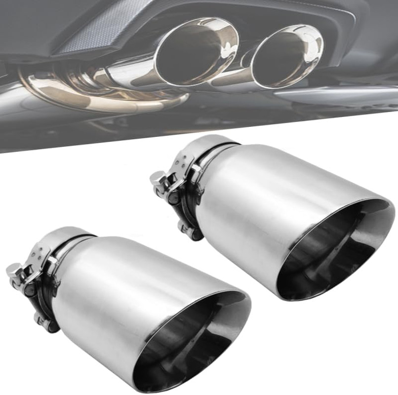 Embouts d'échappement en acier inoxydable miroir de 170 mm pour une finition élégante