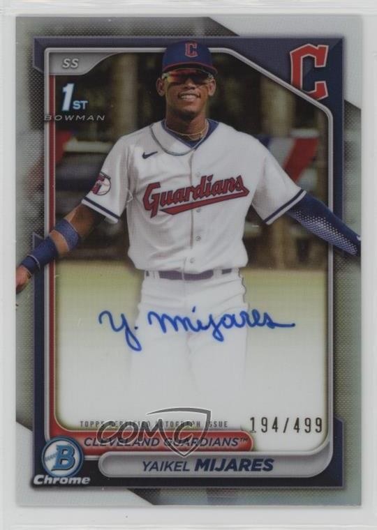 2024 Bowman Chrome Prospect Refractor 194/499 Yaikel Mijares #CPA-YMI Auto nr2