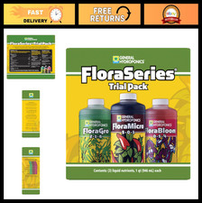 Hydroponic Nutrient Fertilizer Trial Pack - FloraMicro, FloraBloom, FloraGro, 1