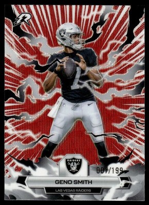 2025 Topps Resurgence Red Surge Geno Smith 007/199 Las Vegas Raiders #51