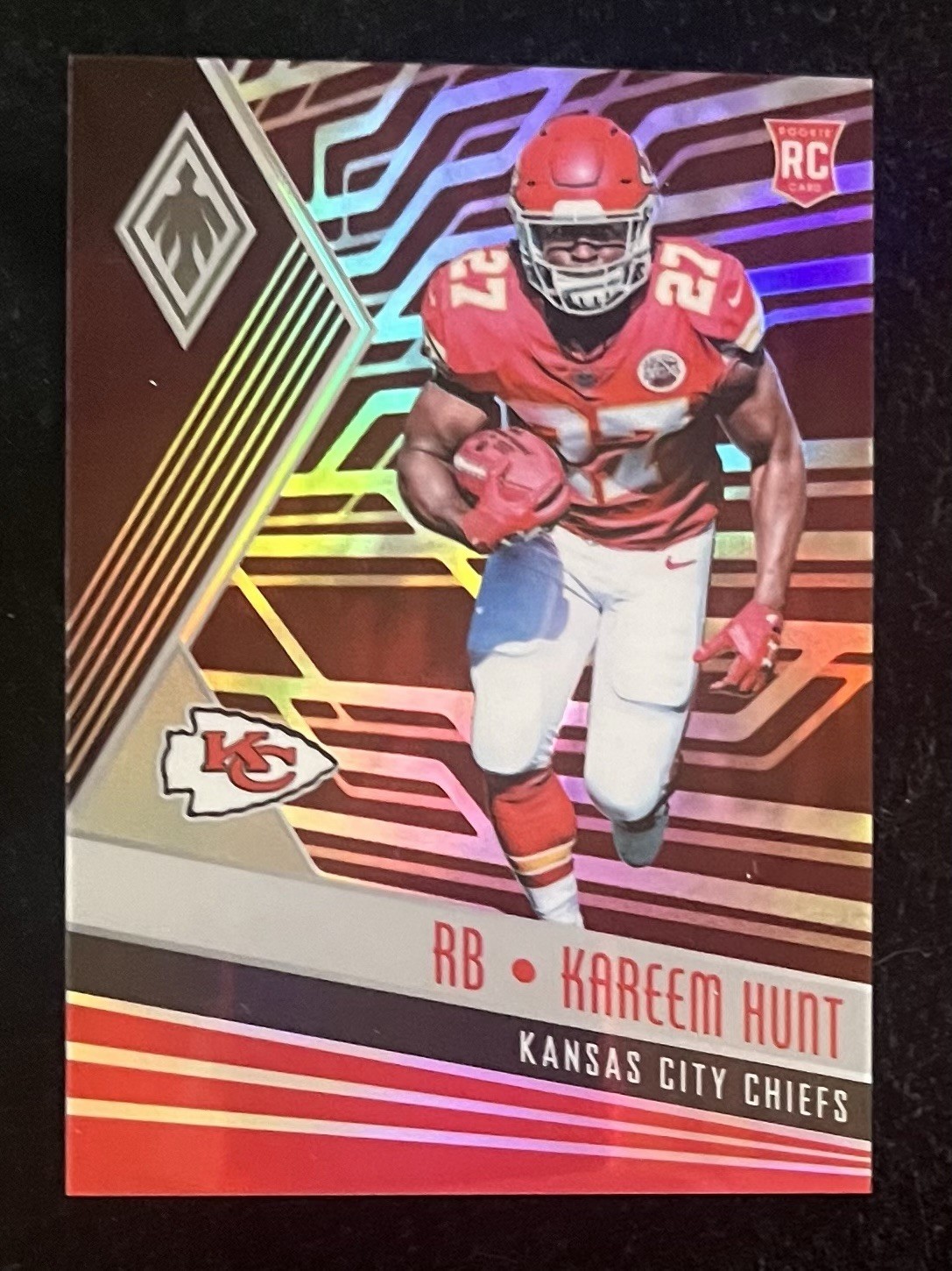 2017 Panini Phoenix Rookies Red /299 Kareem Hunt #116 Rookie RC Chiefs