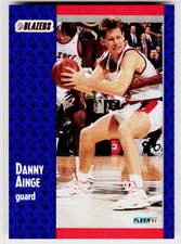 Danny Ainge, 1991-92 Fleer, #167, Portland Trail Blazers,
