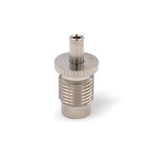 Drahtseilhalter / Gripper 15, M10x1 Au&szlig;engewinde, Seil &Oslash; 1,2 - 1,5mm, vernickelt