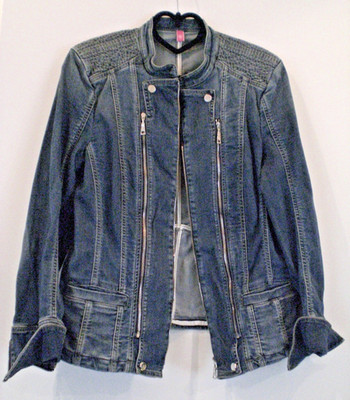 Basler - markante Jeansjacke, figurfreundliche Teilungsnähte, Gr. 42