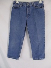 Tommy Hilfiger Womens 12 Blues Denim Jean Straight Leg Pants GG361