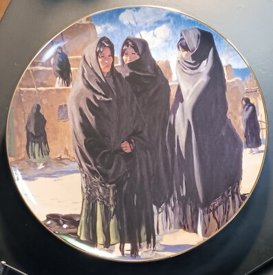 #ad BURLINGTON NORTHERN AND SANTA FE RAILWAY PLATE 32088 of 49000 TAOS GIRLS 1997 $17.50