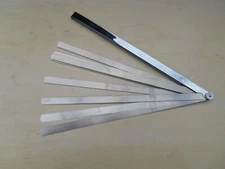 Proto J000TL 25-Blade Feeler Gauge Set: 12" x 1/2" x 0.0015 to 0.04" Thick