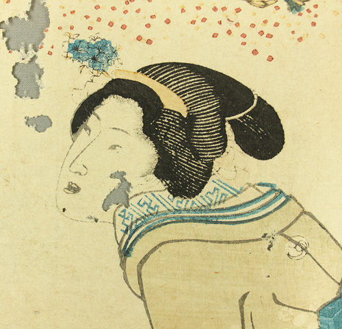 Utagawa Kuniyoshi (1797-1861) Original Woodblock prints / Mirror of Women’s Task - Picture 9 of 17