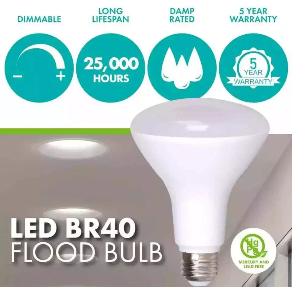 Simply Conserve 100-Watt Equivalent R40 Dimmable Warm White 25000-Hour - Image 2 of 4