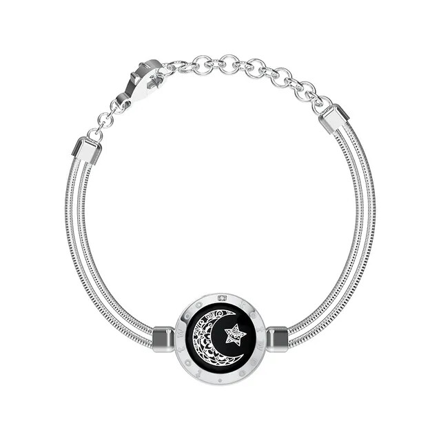 Elegant Silver Bracelet- Moon 2