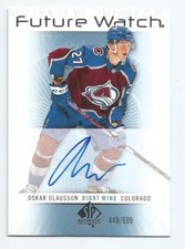 2022-23 SP Authentic Oskar Olausson Retro Future Watch Auto 449/699