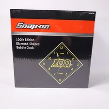 Snap On 100th Edition Diamond Shape Bubble Clock New Sealed in Box