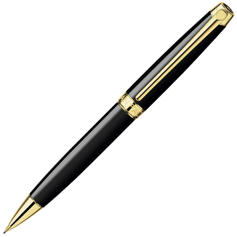Caran d'Ache Leman Mechanical Pencil - Ebony with Gold Trim