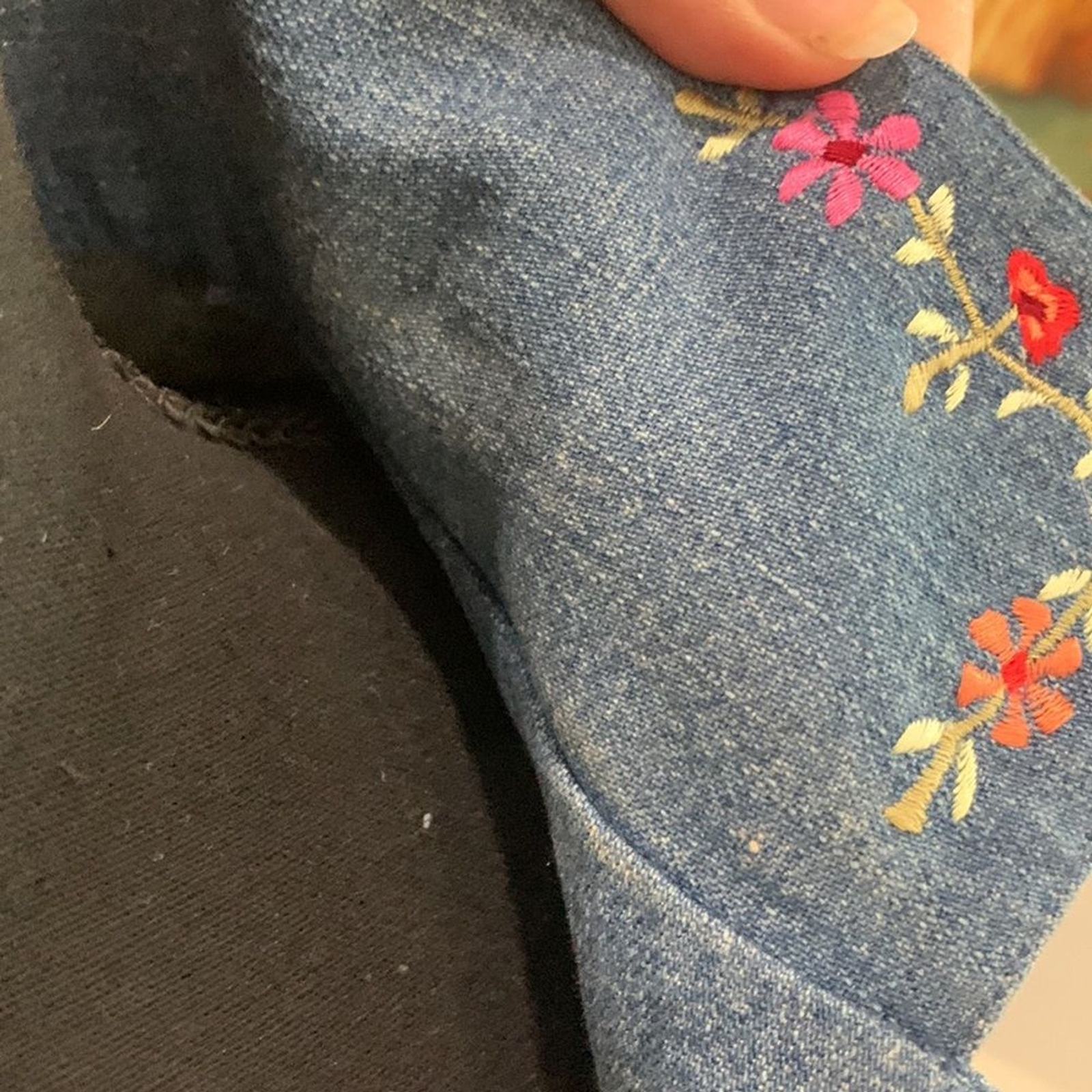 Bobby Brooks Spring Patchwork Denim Style Top. Si… - image 10