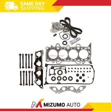 Head Gasket Set Timing Belt Kit Water Pump Fit 01-05 Honda 1.7L D17A2 D17A6