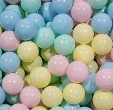 Pack of 400 Mix Baby Pastel Colors Jumbo 3" Size Commercial Grade Balls