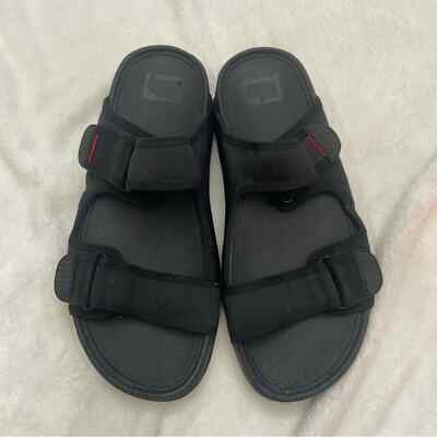 FitFlop Gogh Moc Mens Adjustable Leather Slides