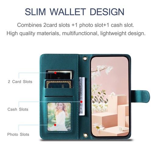 Crossbody Leather Flip Wallet Case Holder +Strap Cover Women For Various Phone - Picture 23 of 26